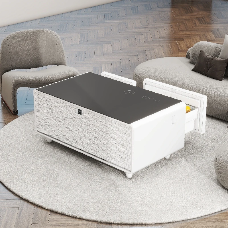 Multifunctional Smart Home Furniture Coffee Table Fridge 90L Refrigerator Smart Coffee Table with Wireless Charging