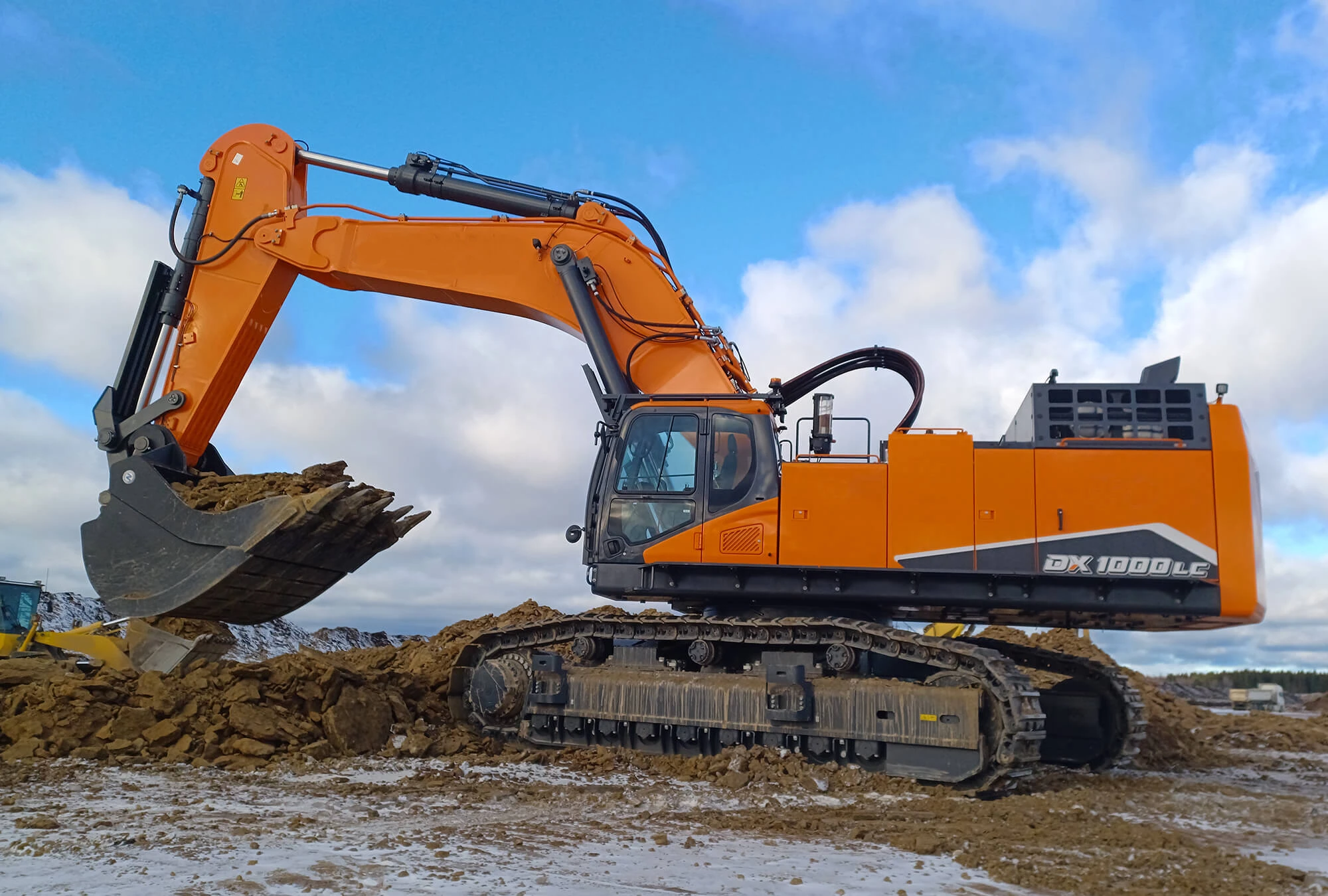 Coréia Original 80ton Grande Escavadeira De Esteiras DX800 DX800LC