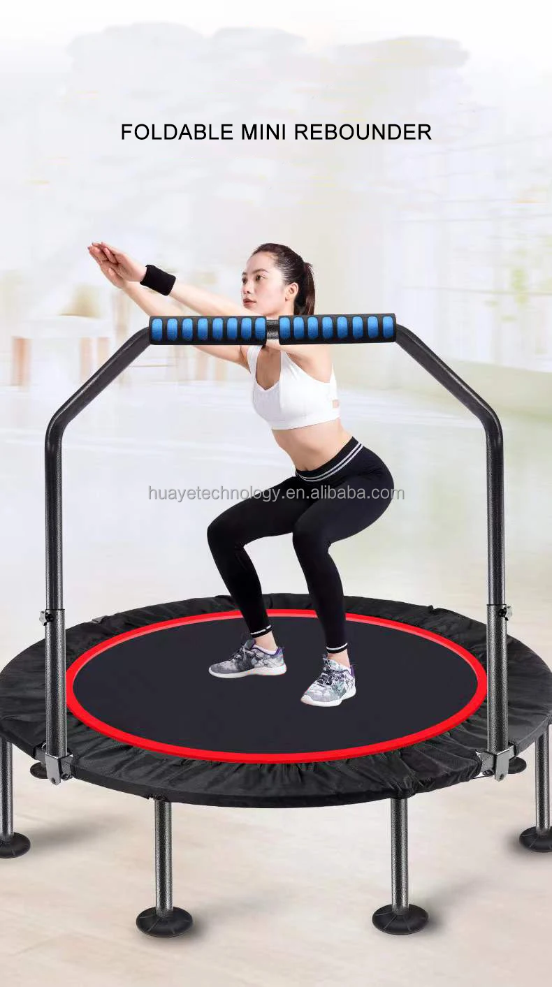 Round Trampolines Without Nets Gymnastic Exercise Trampolines Fold Up