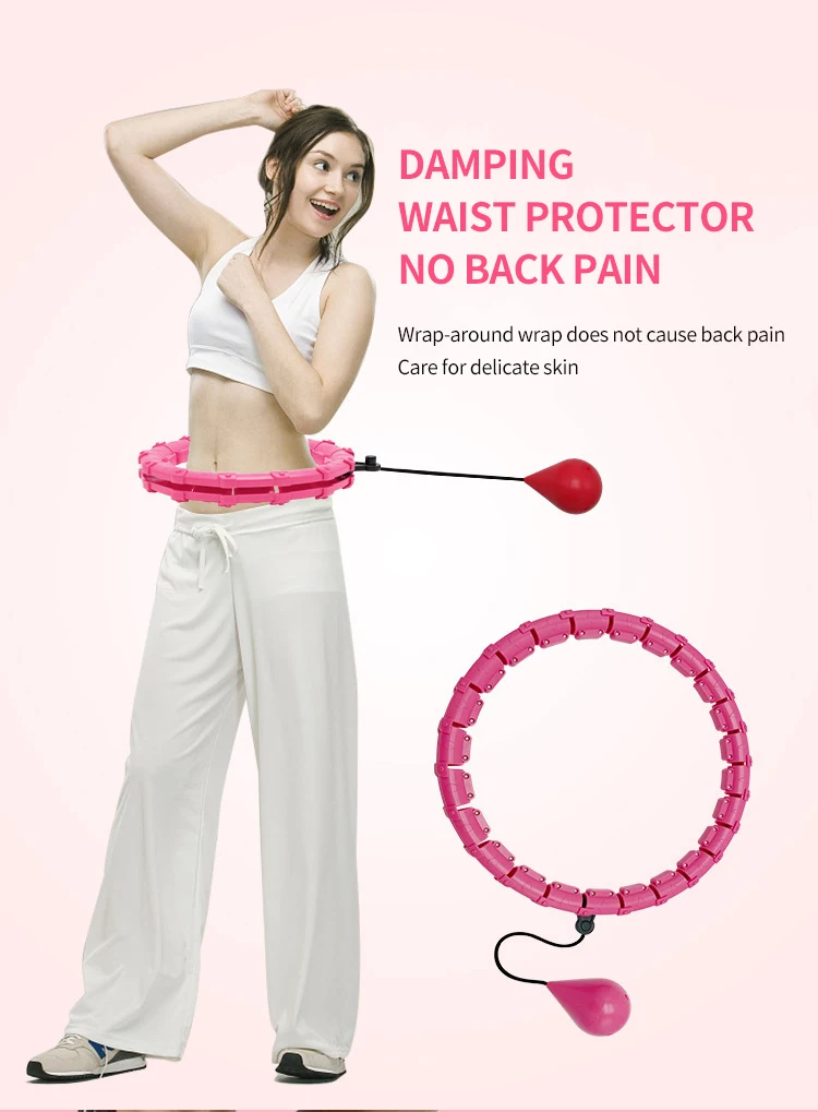 Hot Sale Detachable Smart Hula Circle Hoop Adjustable Fitness Weighted ...