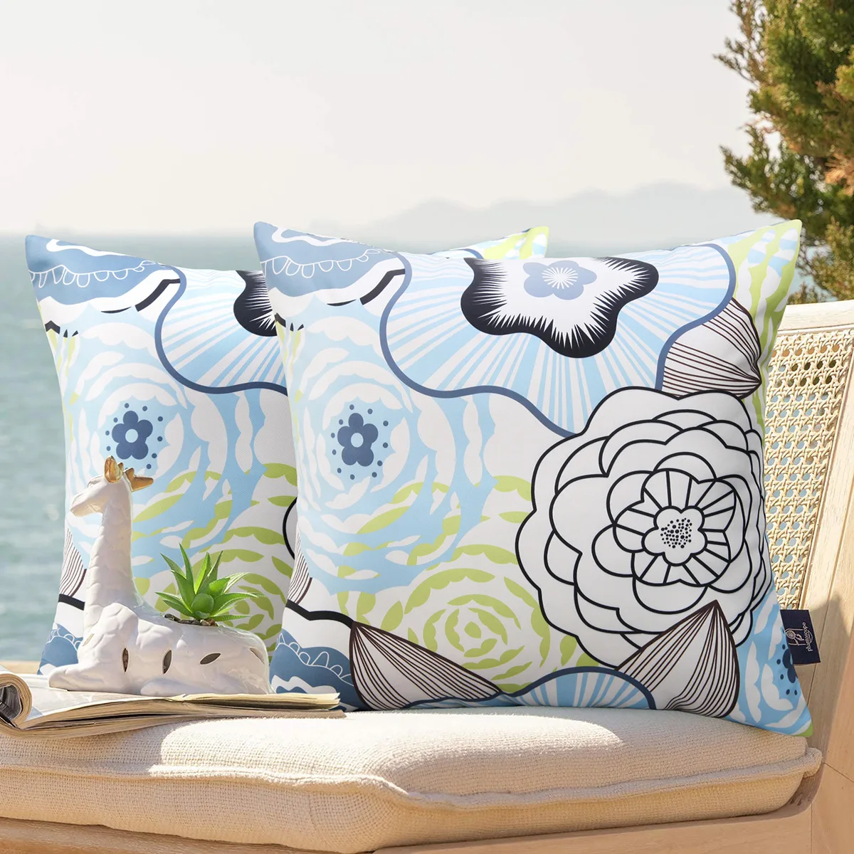 Top Quality Square Outdoor Cushion Waterproof Style Pillow Cover with Floral and Geometric Patterns for Camping factory