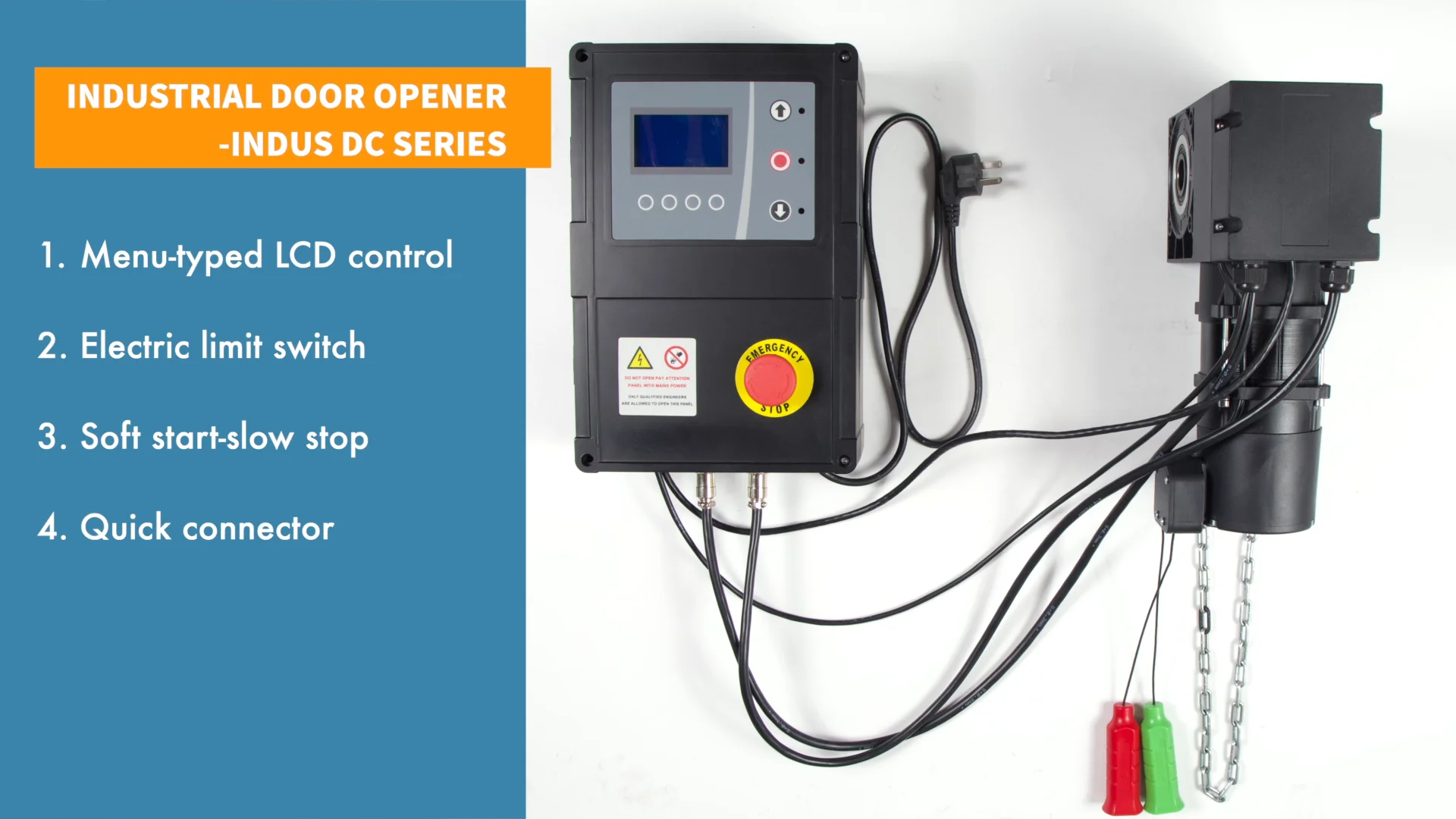 Joytech Brushless Dc Industrial Overhead Door Motor Indus70dc For 30