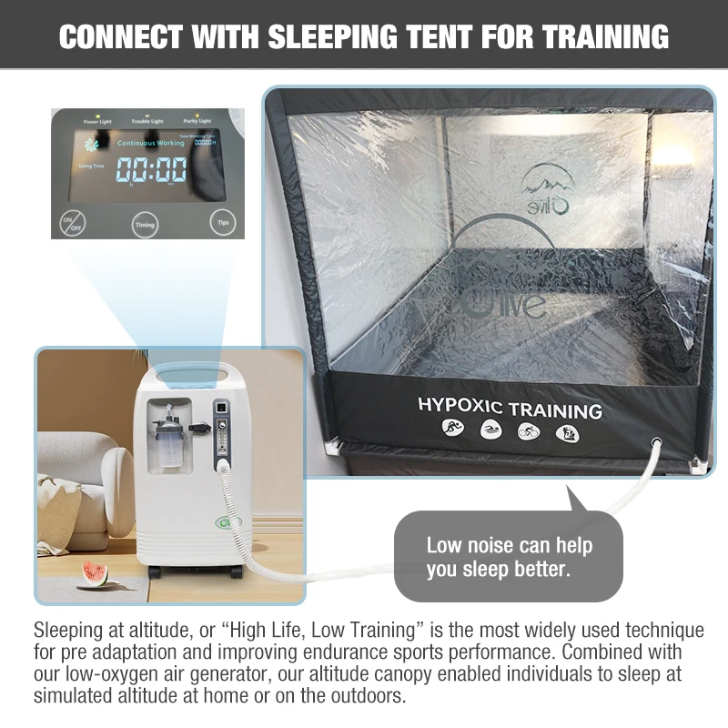 Factory Supply High Altitudes Simulated IHHT Hypoxicator Hypoxia Airbag Training Equipment Altitude Hypoxic Generator with Tent