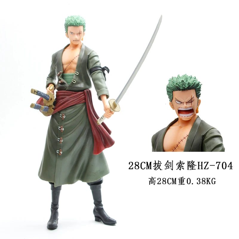 One Pieces Anime Figure Roronoa Zoro Anime Statue Pvc Action Figure ...