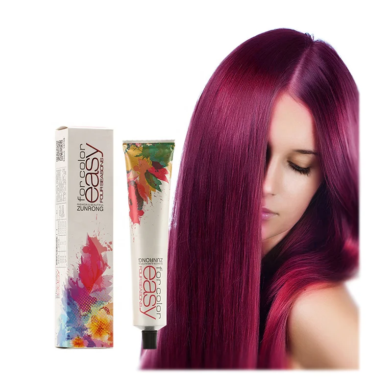 OEM Private Label TOP Hair Salon Products Low Ammonia Permanent Hair Dye Cream Organic Hair Color Wholesale Dye Cream