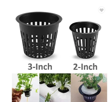 3" Plastic Net Pots Hydroponic Mesh Cup