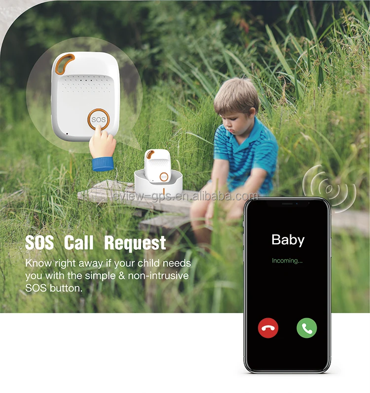 Eview EV04 Alzheimer Tracking Device SOS Button Emergency Call Fall Down Alarm 4G LTE GPS Tracker for Old People