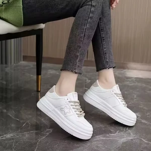 YB5A60 New Sneakers Thick Sole Leisure Sports Student Board Shoes Non-slip Women's  Shoes