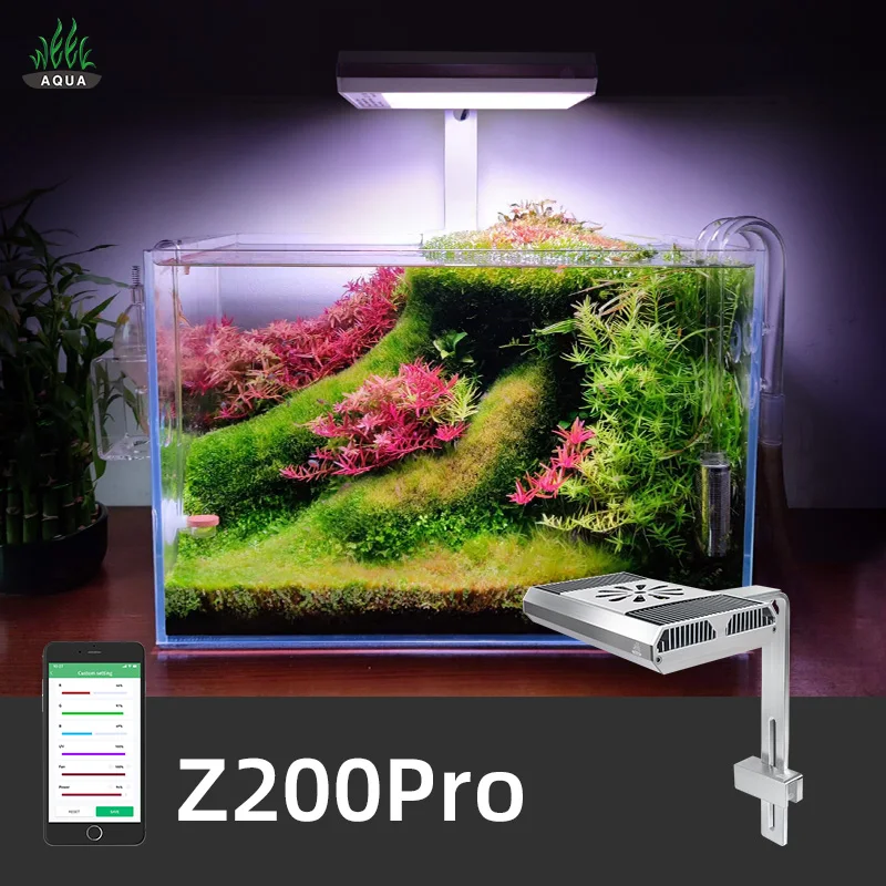 高品质weekaqua可调高度定制彩色水族箱灯日出日落发光二极管水族箱鱼缸灯 - Buy Timer Control Dimmable Led  Aquarium Light,App Control 70w Full Spectrum Rgb Landscape Light,Rgb  Fishbowl Light Product on Alibaba.com