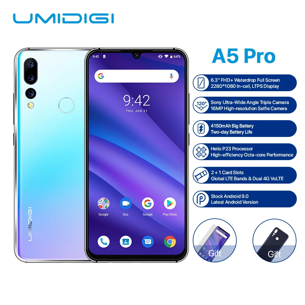 A5 Pro Android 9.0 Octa-core 6.3" Mobile Phone Triple 4150mah 4+32gb Global Lte Fingerprint Smartphone - Buy Wholesale A5 Pro,Global Lte 4g Fingerprint Smartphone,Instock A5 Pro Smartphone Product on