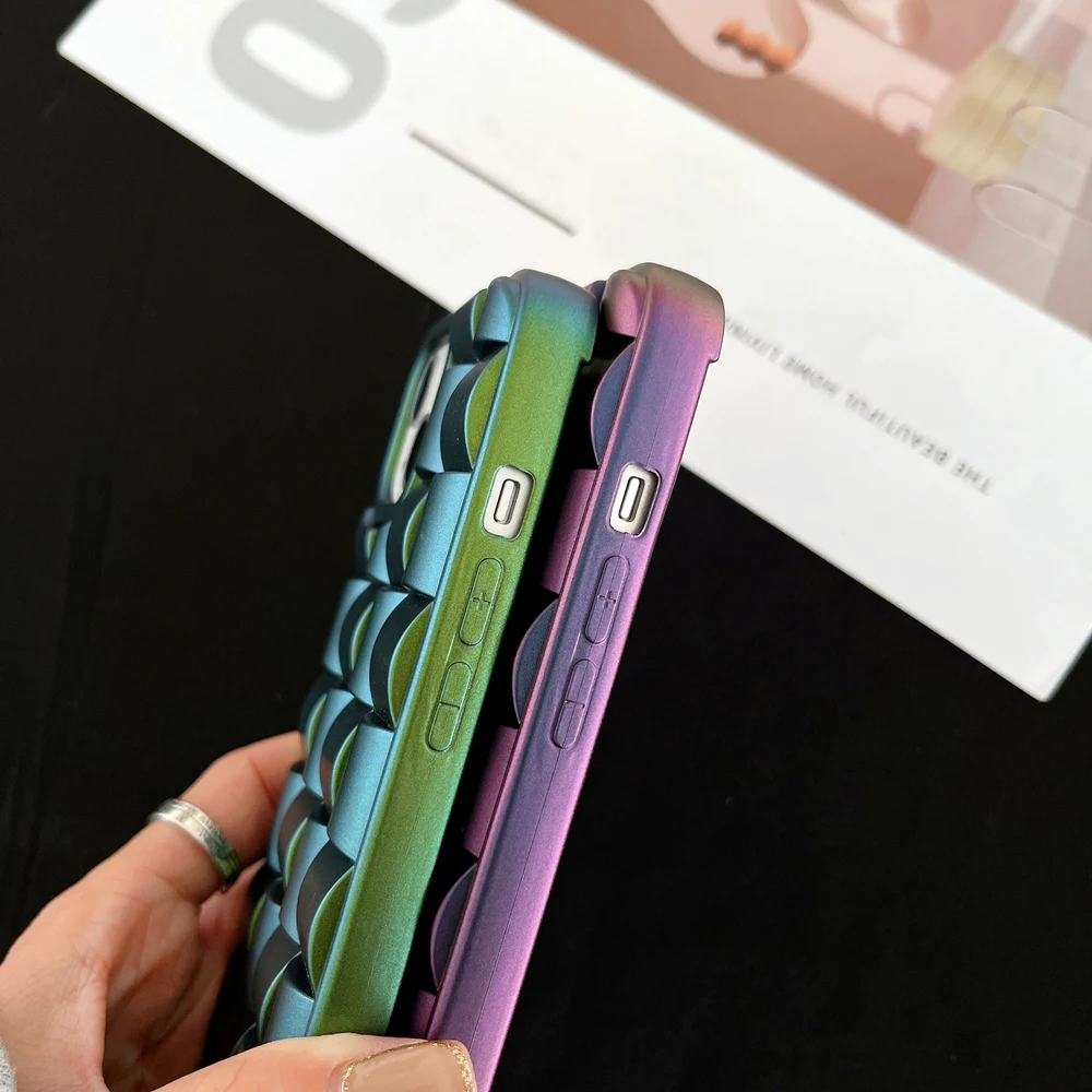Creative Funky Colors Cool Phone Cases for iphone 13 14 Pro Max 3d Grid Woven Magic Cube Design Phone Back Cover case Creative Funky Colors Cool Phone Cases for iphone 13 14 Pro Max 3d Grid Woven Magic Cube Design Phone Back Cover case