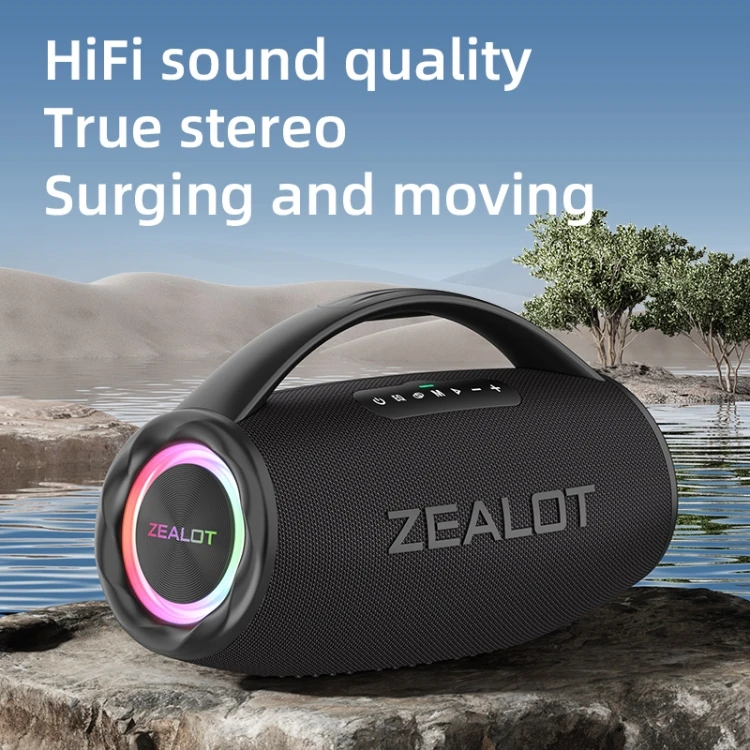 New Arrival Zealot S97M Portable 80W RGB Wireless Speaker with