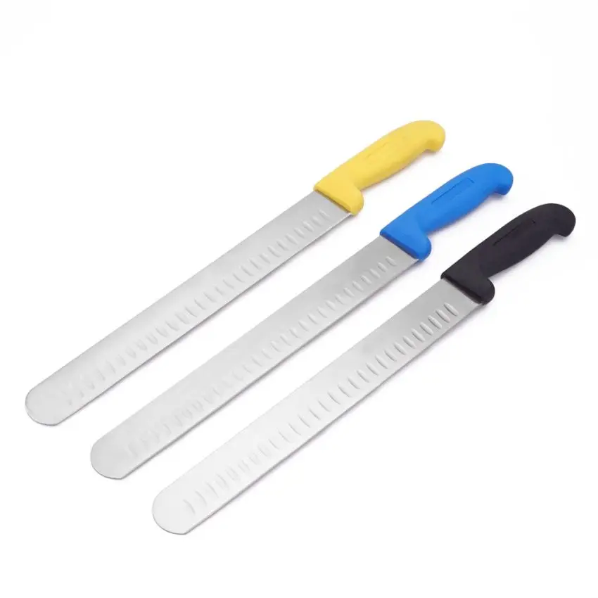 12 Inch Ultra Sharp Stainless Steel Ham Knife Ergonomic Design - Best for Slicing Roasts, Meats