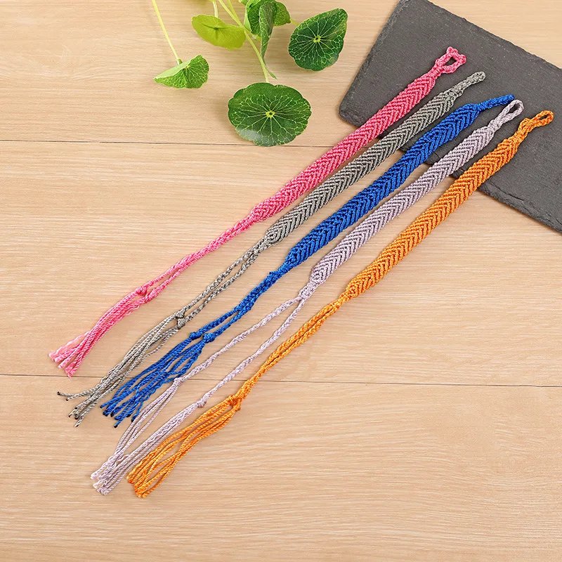 Pulsera De La Amistad Ajustable – Trenzada De Cuero Artificial Con Diseño De Patrón, Accesorio De Moda Para Niñas, Niños Y Adultos