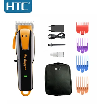 HTC CT-8086 Wholesale strong motor Low Noise Professional Pet Grooming Supplies Rechargeable Dog Hair Clipper