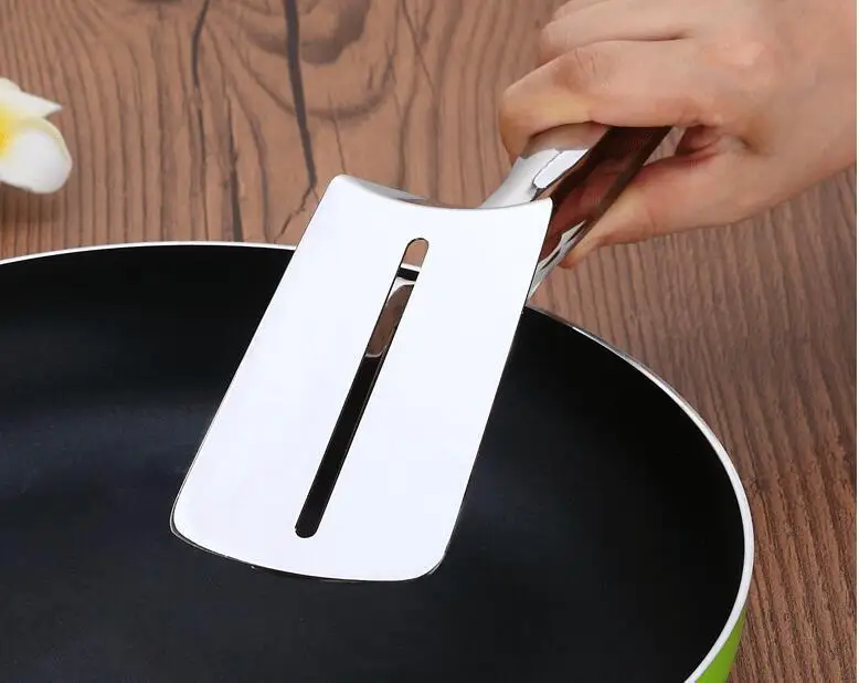 Bread Clamp Kitchen Gadgets Fried Shovel BBQ Clip Stainless Steel Barbecue Tongs
