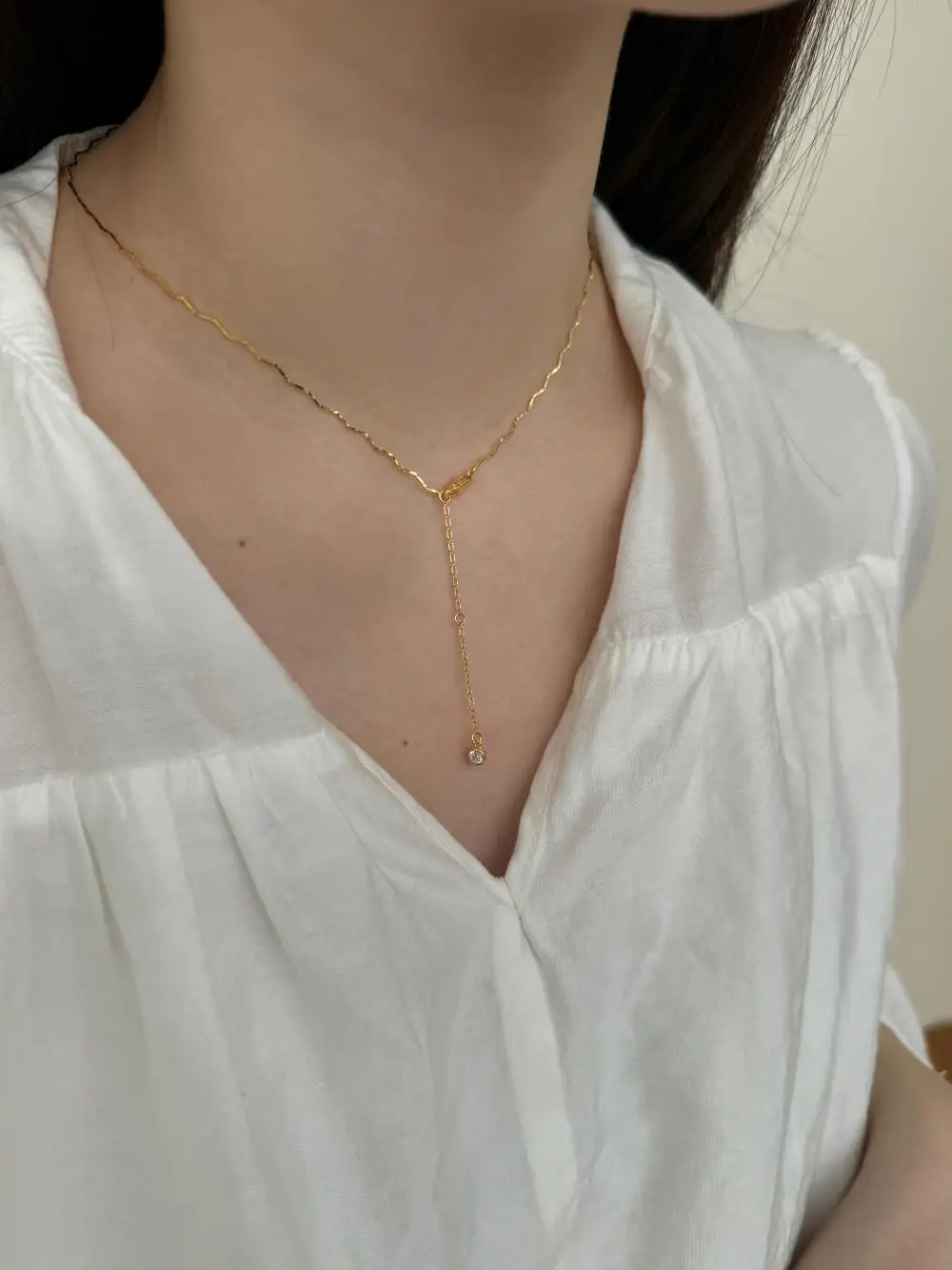 KAKODIY Daily Simple Fashion New Fine Jewelry 925 Sterling Silver Wave Chain Necklace for Women detail 1
