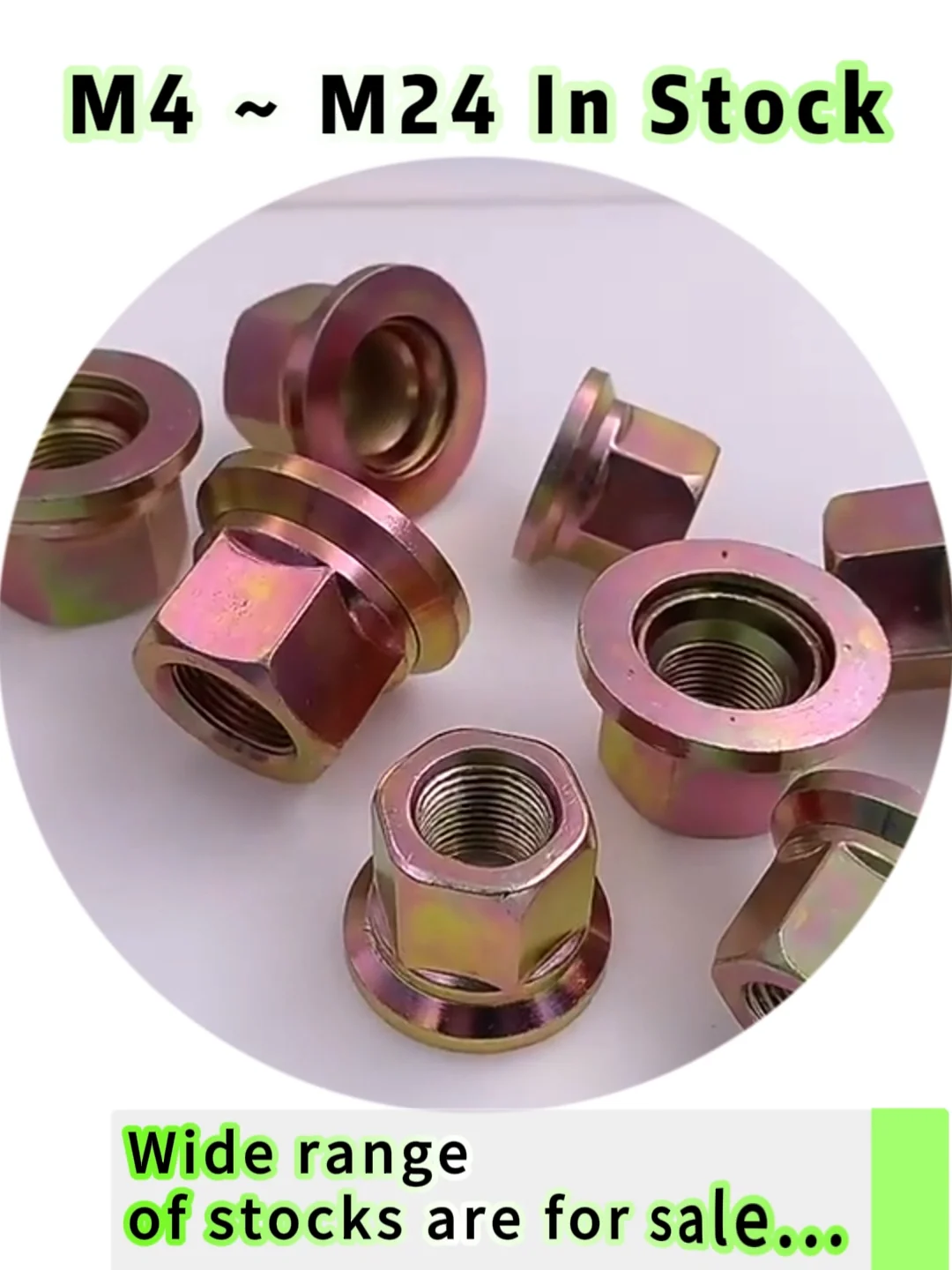 Nuts flange with rotating wascher Rotating flange nut M4 M5 M6 M8 M10