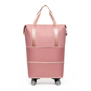 Large-capacity Travel Bag with  Universal and Detachable Wheels, Short-distance Business Trip Set