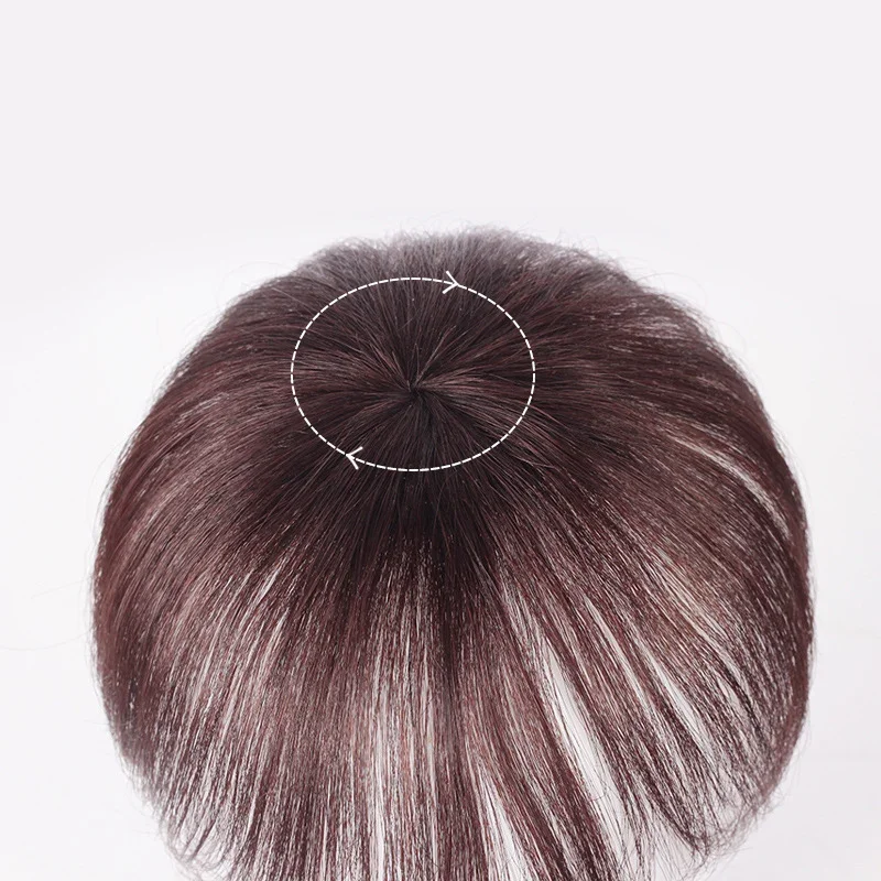 2 BB-Clips, 100 % Echthaar, Clip-In-Topper für Frauen, 15,2 cm, glatter Stil, Haarteile_voghion.com