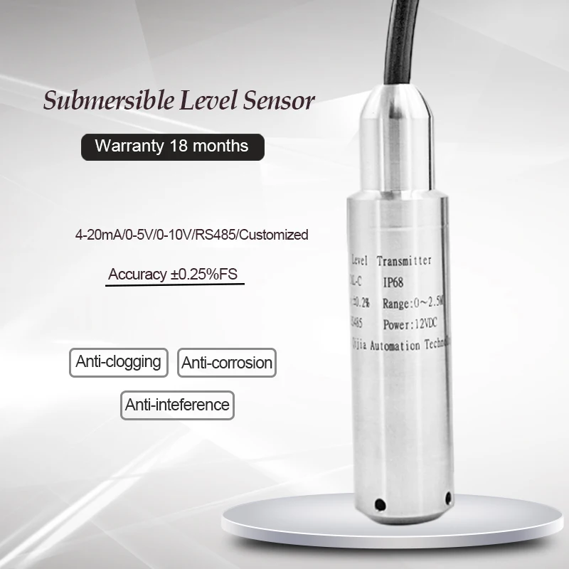 Piezo Electric 420ma Submersible Digital Water Level Sensor Buy