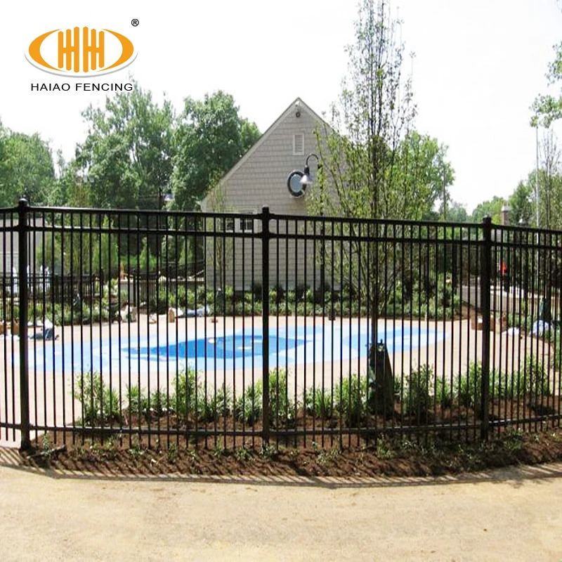 Haiao Carbon Steel Angle Iron Picket Fence Corten Garden Fence Flat Top Steel Parking Lot Fence