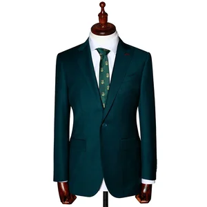 Elite Business Men's 2-Piece Suit with Breathable Coat Pant & Vest Elegant Groom Wedding Design