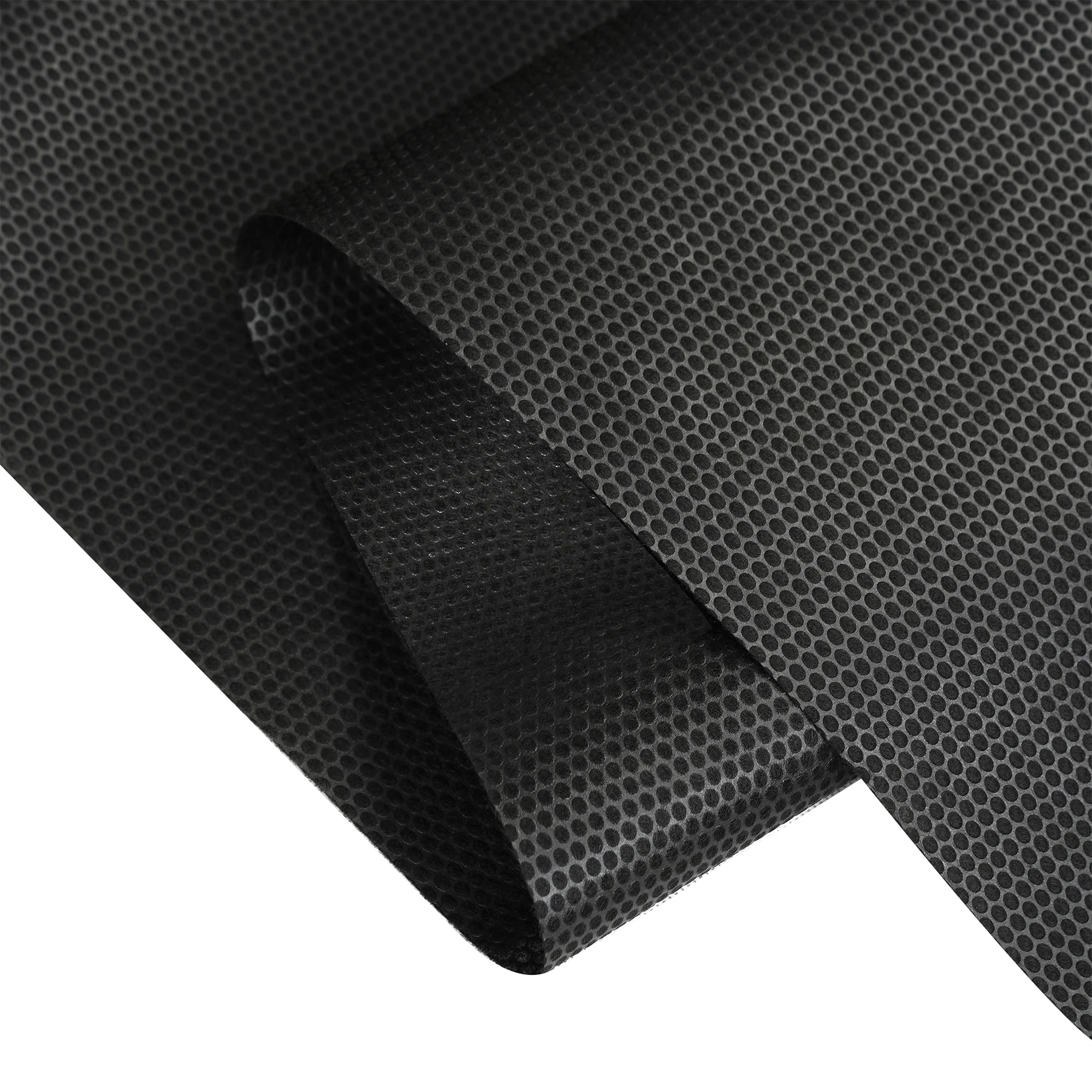 Durable Breathable Plant Weed Mat Non Woven Fabric Landscape Fabric Square With Circle Hole Punched for Tree Planting Weed Mat