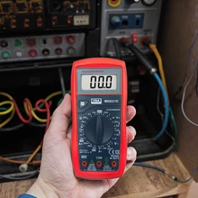 VA Tools MS8221D Multimeter Digital Manual-Ranging 600V AC/ DC Voltage Tester Tests Batteries