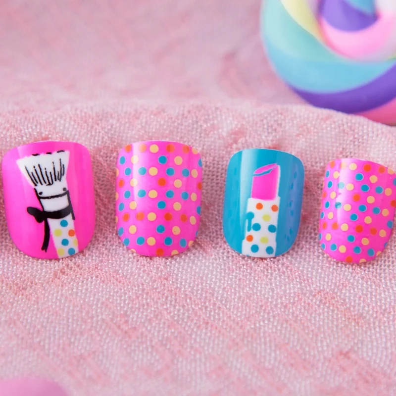 Новое поступление 2018 накладные ногти 24 шт. накладные ногти для детей