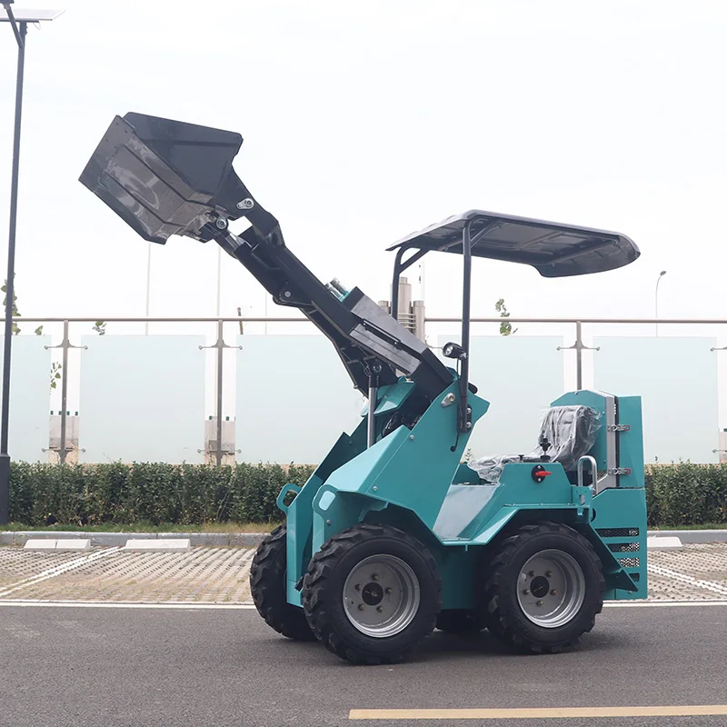 PENGIRIMAN GRATIS!! Murah Mini Skid Steer Loader Diesel Mini Skid Steer Baru Wheel Loaders Mini untuk Dijual