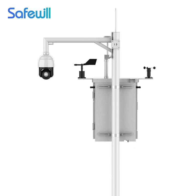 SAFEWILL ES80A-A6 h2s pm2.5 co nh3 multi gas exhaust detector analyzers air quality monitor system station with accessories