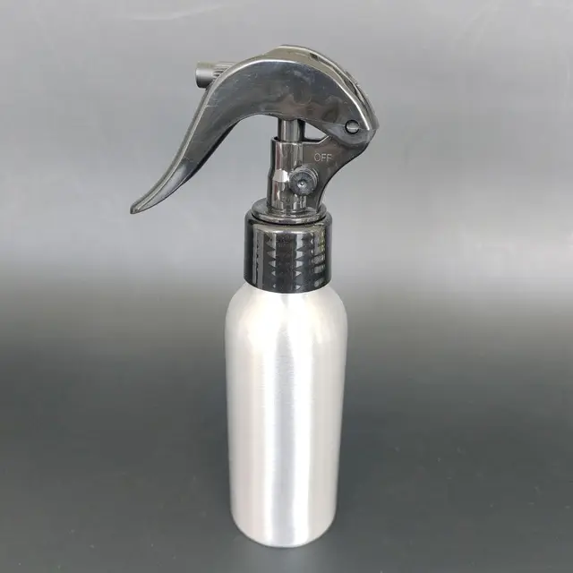 50/100/120/150/200/250 ml Aluminum Round Mice Plastic Spray Mist Spray Bottle Head Watering the Flowers Hand Button