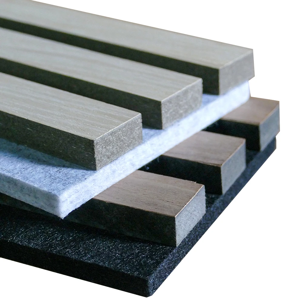 Strip Sound Proof Wall MDF Soundproofing Board Acoustic Panels Decorative Interior Wood PET Wooden Carton Packaging