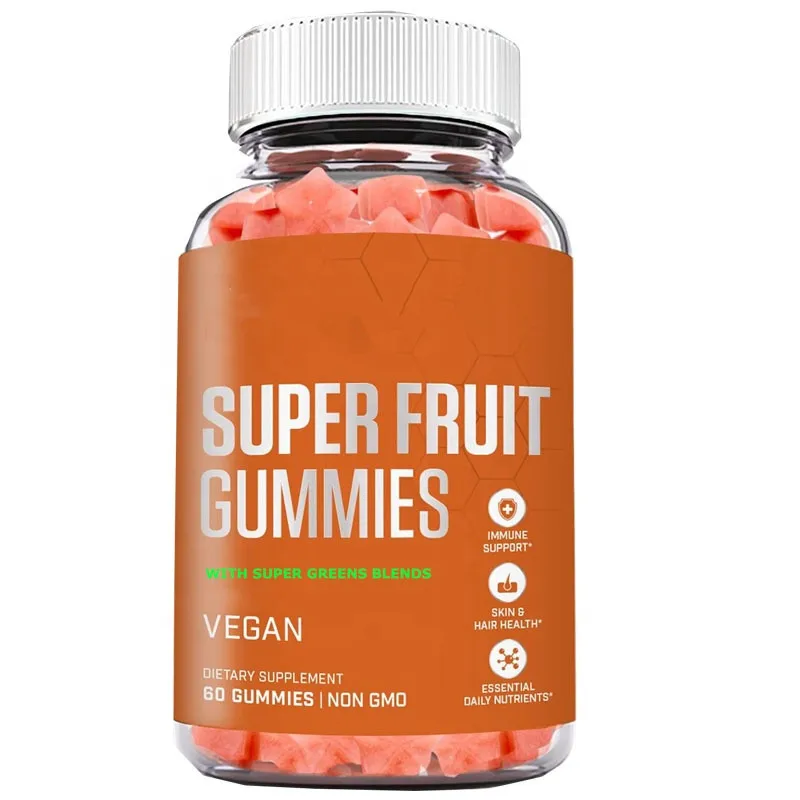 Private Label Natural Vegan Body Slimming Fruits Gummies Weight Loss Superfruit Gummies