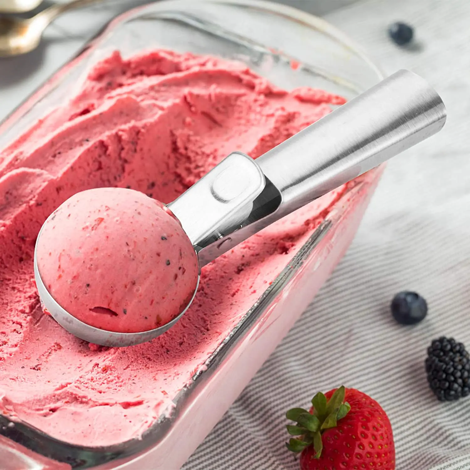 Summer Must-have Ice Cream Tool Stainless Steel Fruit Cookie Scoop