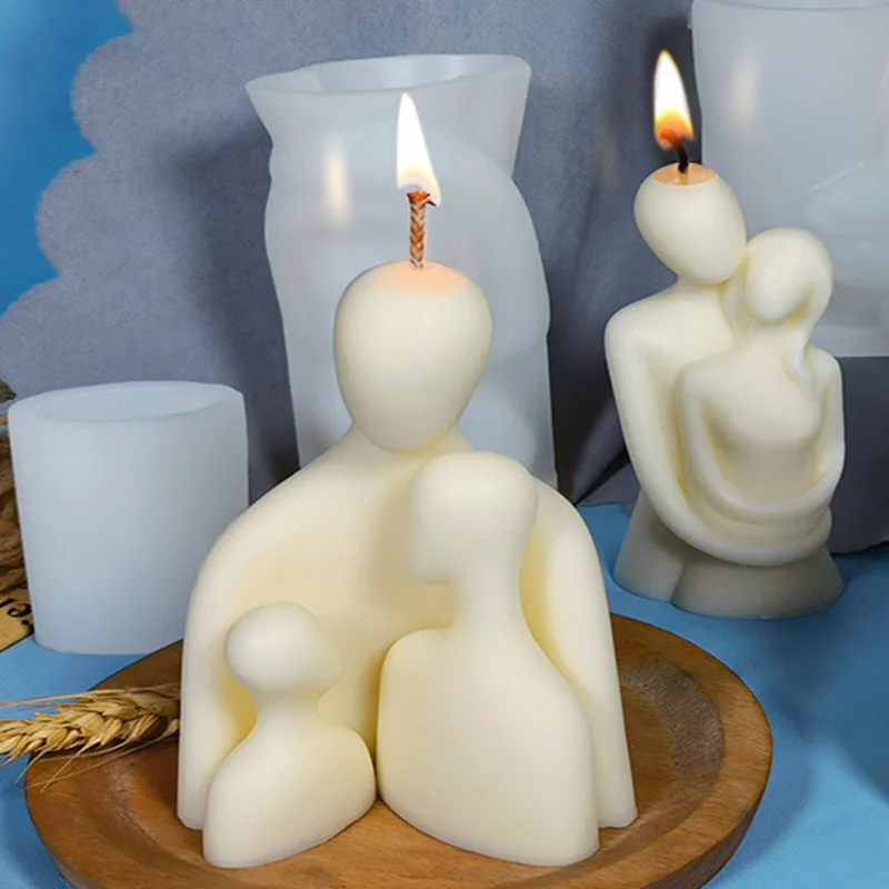 Stampo Silicone San Valentino – Coppia Che Si Abbraccia 3D, Per Candele, Sapone E Resina Epossidica
