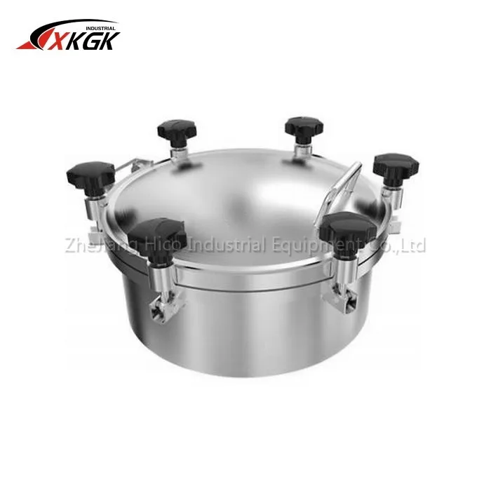 Горячие продажи гигиеническая нержавеющая steel304/316 стекло давление круговой крышки люка лесенка для бака