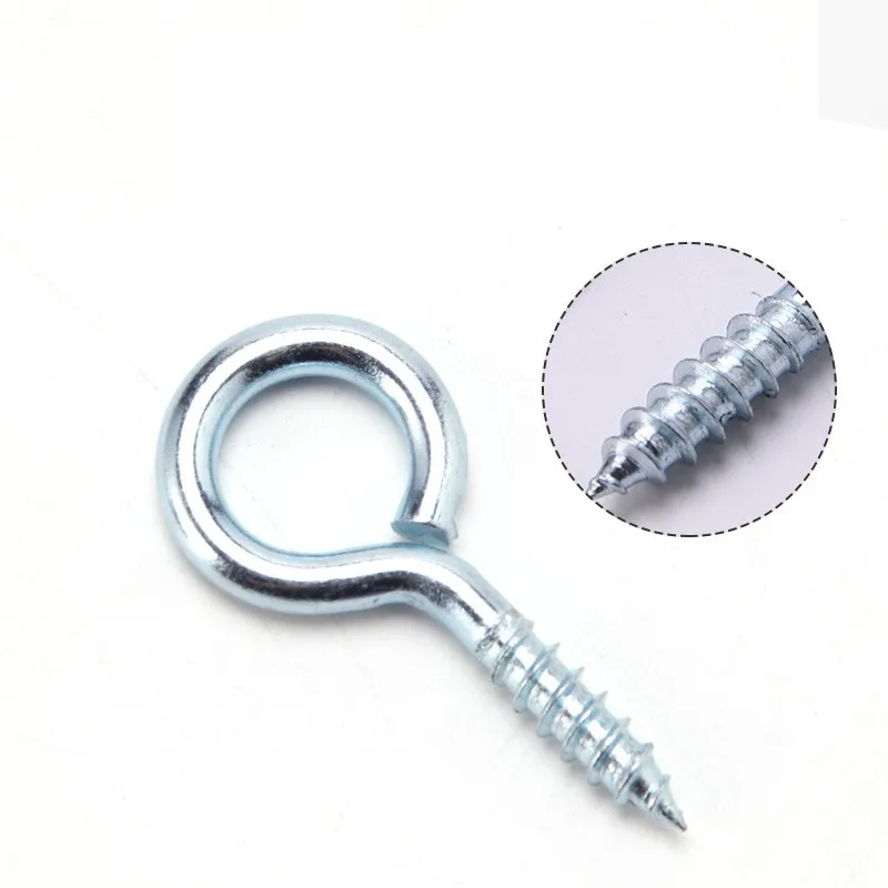 Hand Screw 9figure Hook Selftapping Screw Goat Eye Ring Goat Eye Ring Goat Eye Nail Thread