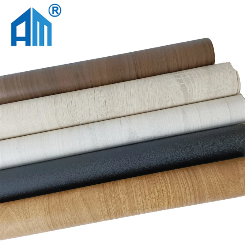 Зерновой гардероб ПВХ деревянное зерно виниловое покрытие Китай оберточная пленка украшение