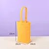 Yellow bucket bag with bottom and no side20*22*10cm