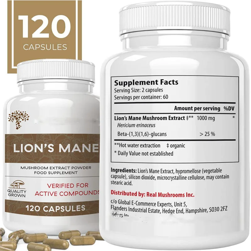 Private Label Supplement Lions Mane Powder Tablet Organic Lion's Mane ...