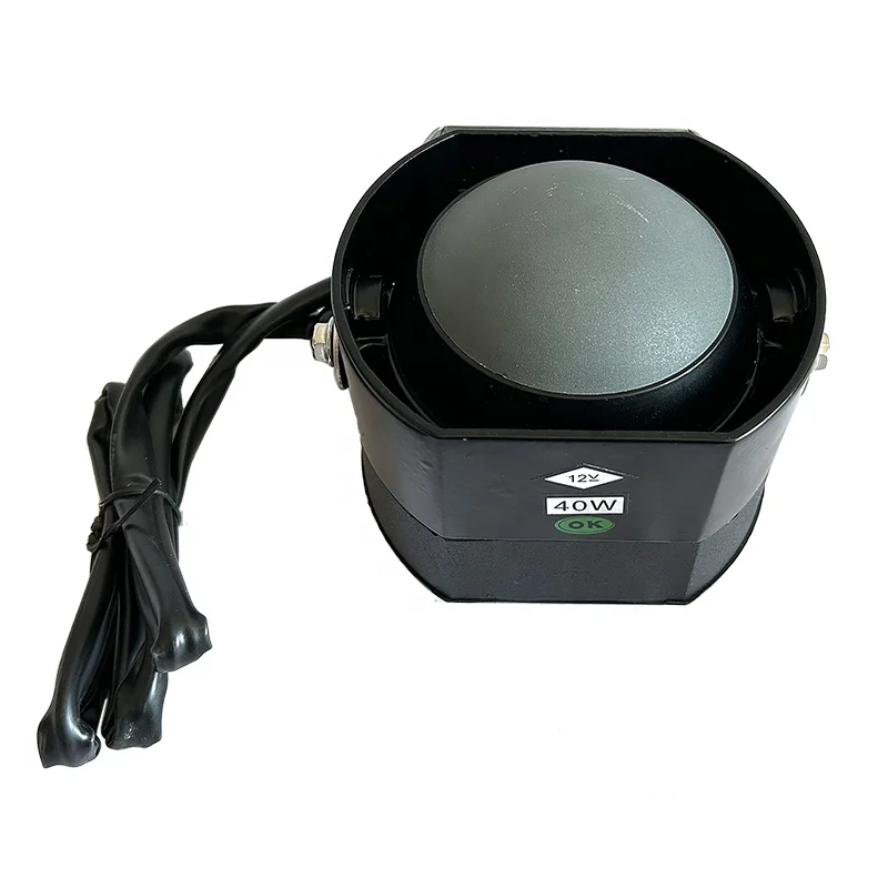 3 Tones 40W Motorcycle Warning Siren Complete Waterproof Motorcycle Speaker Siren  Dc12v 24v Motorcycle Siren and Speaker