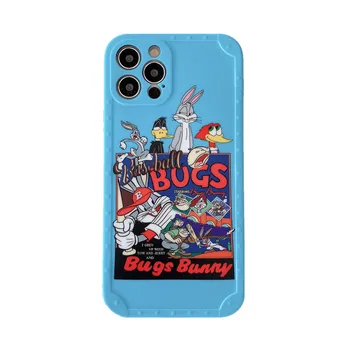 New Bugs Bunny Wholesale Frame Design IMD Phone Case For iPhone 13 Pro Max 8Plus XR XS Max 11 SE2020 Back Cover Cartoon IMD Case