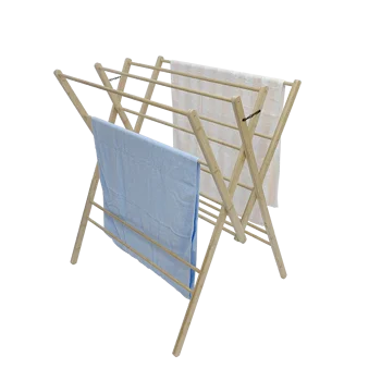 foldable W frame clothes drying rack