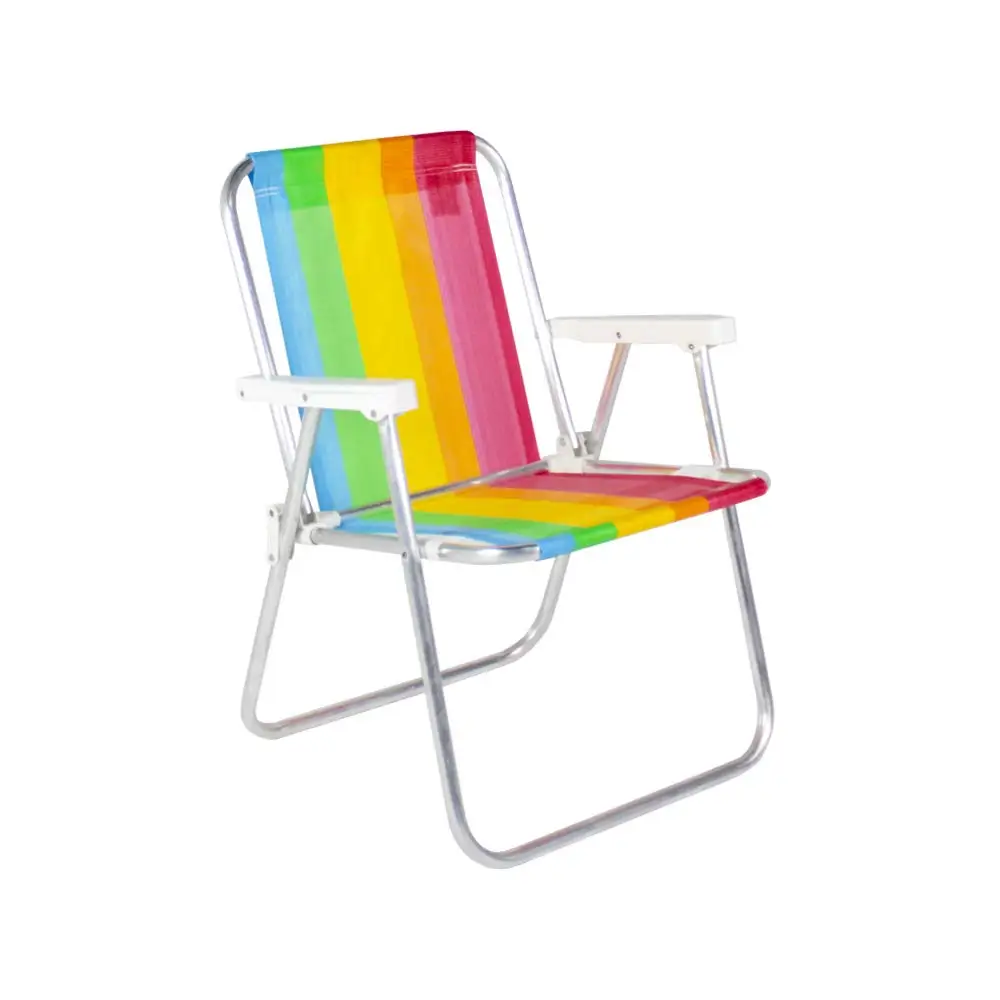 Hitree Color Striped Lightweight Durable Foldable Spring Beach Chair