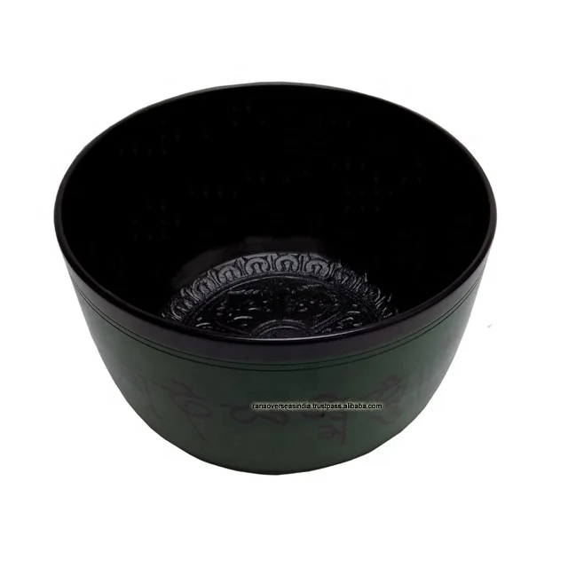 大デュアルトーンアルミシンギングボウル風水スタイル瞑想ストレス解消