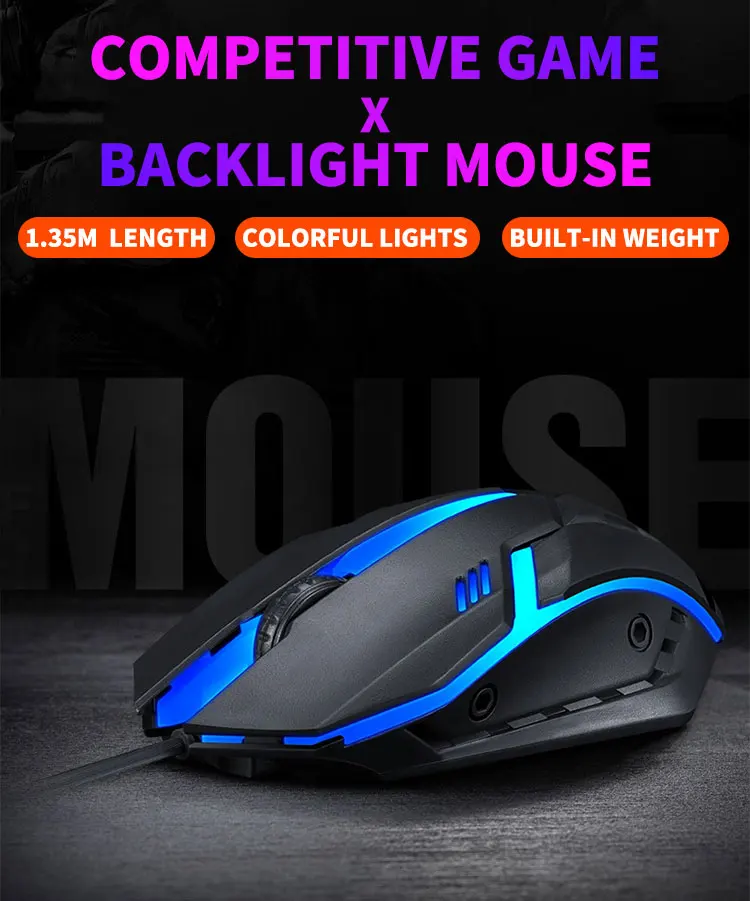 2021 Cheapest Hot Sale Ergonomic Rgb Wired Portable Usb Gaming Optical