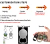 steps to customize your opener keychain