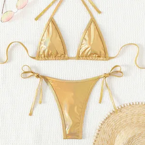 Hot Sale Thong Swimwear for Women Rhinestone Bikini Swimwear Beachwear